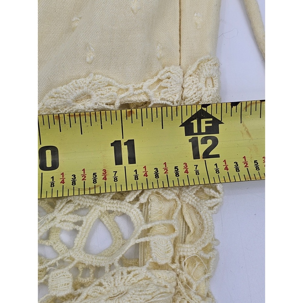 Free People Cruel Intentions Mini Dress in‎ Lemon Yellow Crochet Skater | Size 0 - Picture 8 of 8